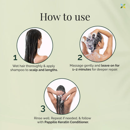 Keratin Reconstructing Shampoo for Post Care Damaged & Chemically Treated Hair