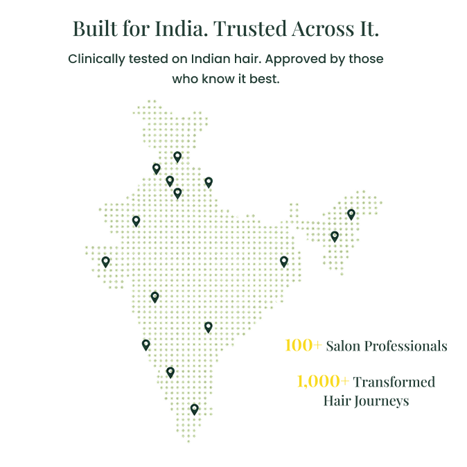 Built for India. Trusted across it. Clinically tested on Indian hair.