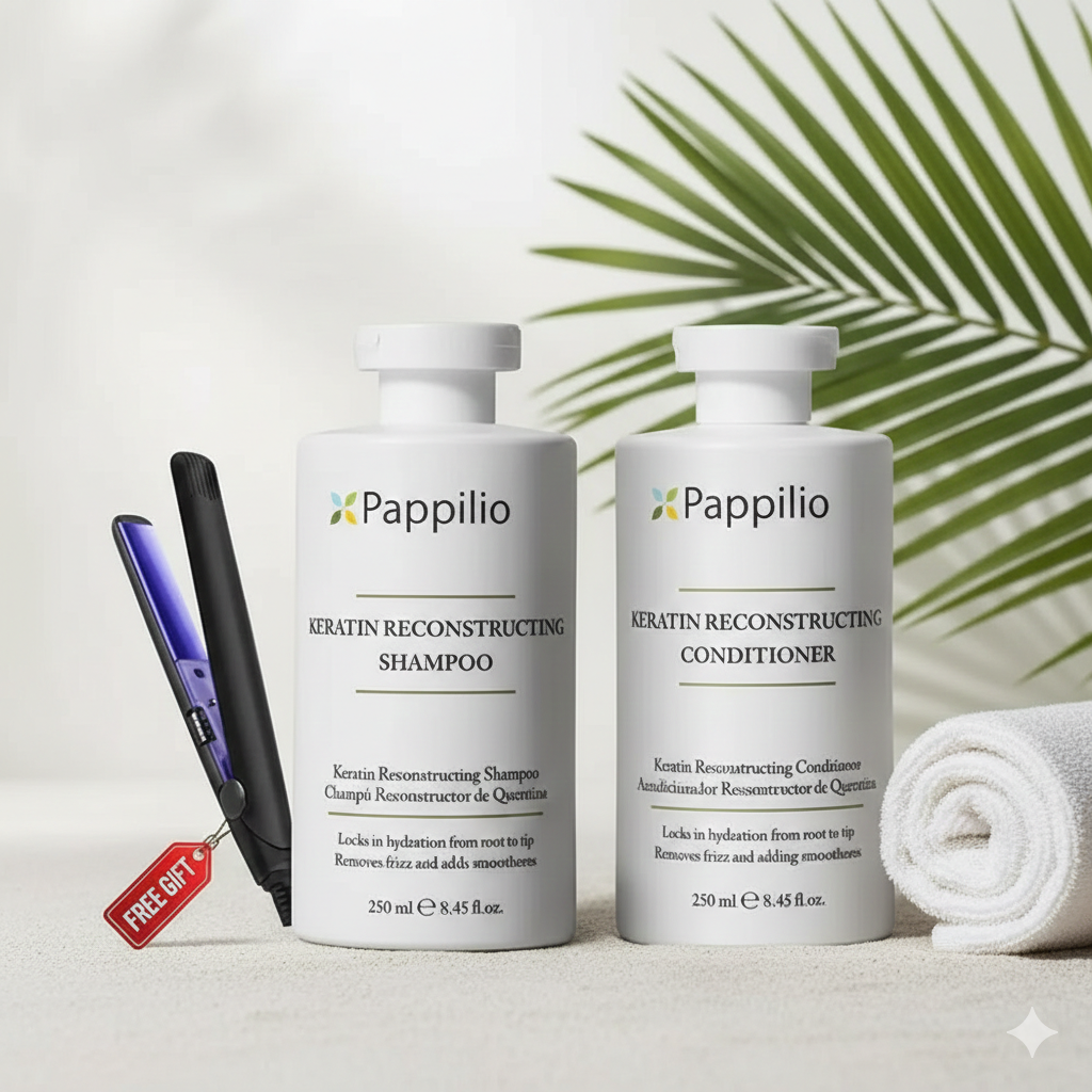 New Year Smoothness kit, Shampoo + Conditioner + FREE Mini Straightener (worth ₹1775)